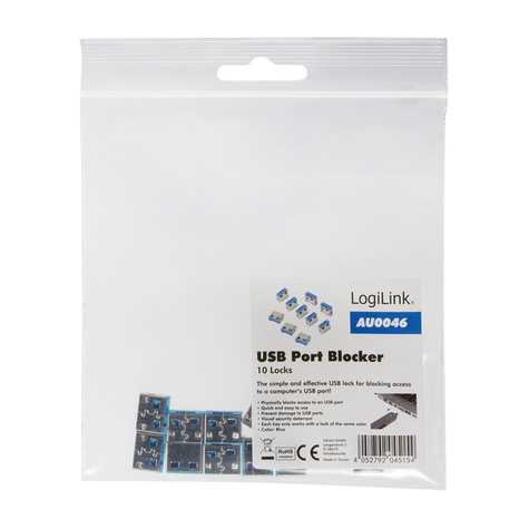 LogiLink USB-poortslot 10 stuks