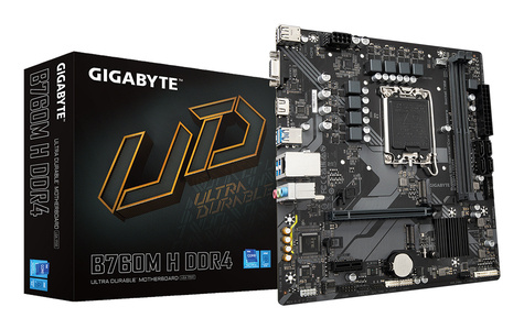 Gigabyte MB Gigabyte B760M H DDR4        (B760,S1700,mATX,Intel)