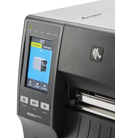 Zebra label printer ZT411 USB 2.0 LAN RS-232 114mm 203dpi