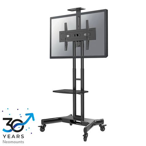 Neomounts Selecteer mobiele vloerstandaard voor flatscreen-tv's tot 75" (191 cm) 50KG NM-M1700BLACK Neomounts