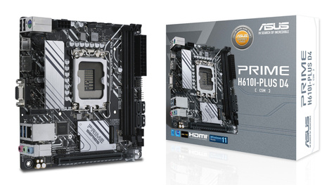 Gigabyte Asus 1700 PRIME H610I-PLUS D4-CSM - DDR4/M.2/DP/HDMI/VGA