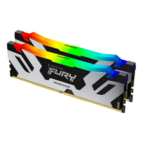 Kingston FURY Renegade RGB - DDR5 - kit - 32 GB: 2 x 16 GB - DIMM 288-pin - 7200 MHz / PC5-57600