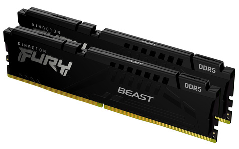 Kingston FURY Beast - DDR5 - kit - 16 GB: 2 x 8 GB - DIMM 288-pin - 6000 MHz / PC5-48000 - unbuffered