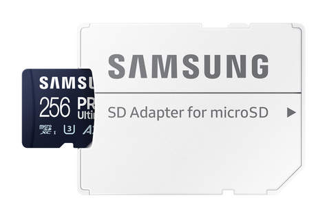 Samsung SD MicroSD Card 256GB Samsung SDXC PRO Ulti.(Class10) Adap retail