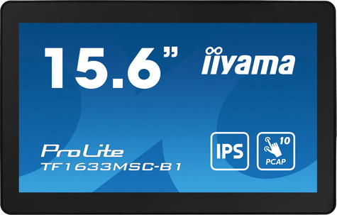 Iiyama ProLite TF1633MSC-B1 - LED-monitor - Full HD (1080p) - 15.6"