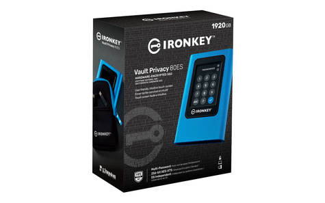 Kingston IronKey Vault Privacy 80 - SSD - 1920 GB - USB 3.2 Gen 1 - TAA Compliant