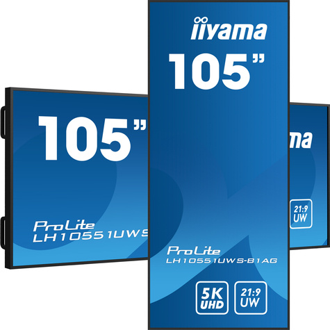 Iiyama ProLite LH10551UWS-B1AG 105" lcd-scherm - 5K - voor digital signage-technologie