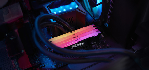 Kingston 32GB 3200MT/s DDR4 CL16 DIMM (Kit of 2)1Gx8 FURY Beast RGB