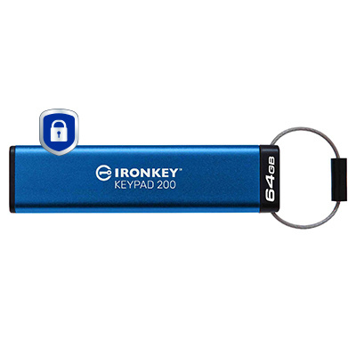 Kingston IronKey Keypad 200 - USB flash drive - 64 GB