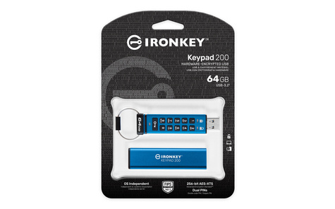 Kingston IronKey Keypad 200 - USB flash drive - 64 GB