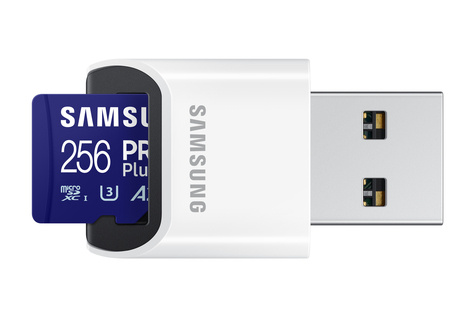 Samsung SD MicroSD Card 256GB Samsung SDXC PRO Plus (2023) Reader retail