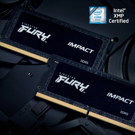 Kingston FURY Impact - DDR5 - kit - 64 GB: 2 x 32 GB - SO-DIMM 262-pin - 5600 MHz / PC5-44800 - unbuffered