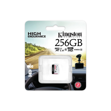 Kingston High Endurance - flash memory card - 256 GB - microSDXC UHS-I U1