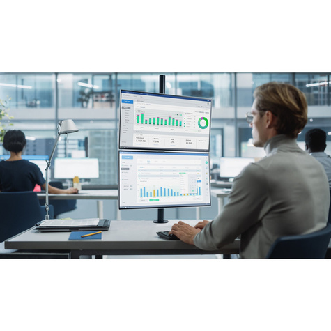 Kensington Vertical Stacking Dual Monitor Arm up to 32"
