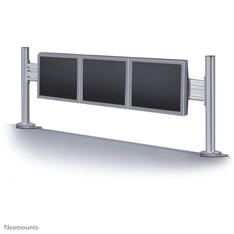 Neomounts FPMA-DTB100 - vast - voor 3 LCD-schermen - zilver