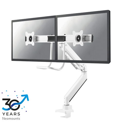 Neomounts NM-D775DX - voor 2 LCD-schermen - wit