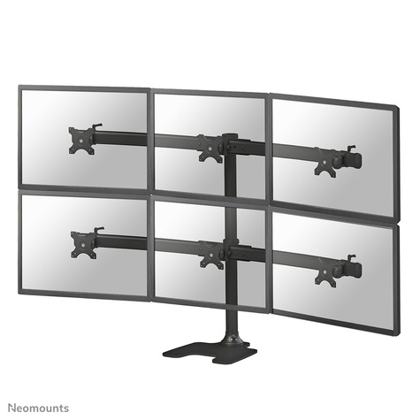 Neomounts FPMA-D700DD6 stand - voor 6 LCD-displays - zwart