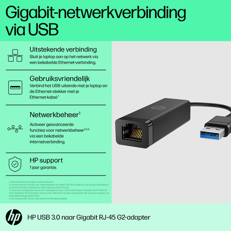 HP USB 3.0 to RJ45 Adapter