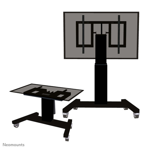 Neomounts PLASMA-M2500T wagen - gemotoriseerd - voor plat scherm / mediaspeler / mini-pc - zwart