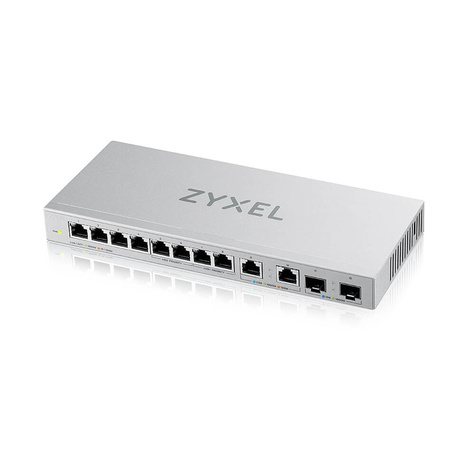 ZyXel unmanaged switch XGS1010-12 - 12 poorten - 8x 1G - 2x 2.5G multi-gigabit - 2x 10G SFP+ uplink