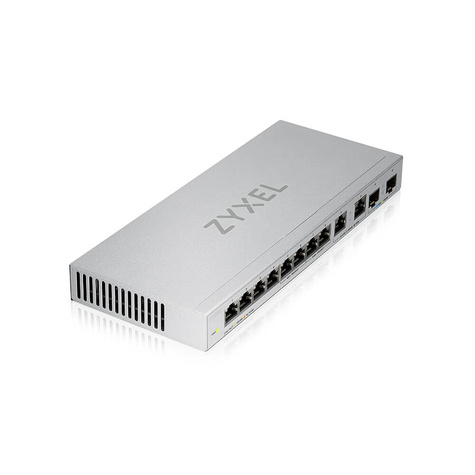 ZyXel unmanaged switch XGS1010-12 - 12 poorten - 8x 1G - 2x 2.5G multi-gigabit - 2x 10G SFP+ uplink