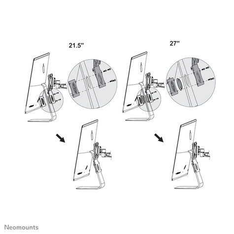 Neomounts FPMA-VESAMAC2127 - voor iMac - zilver