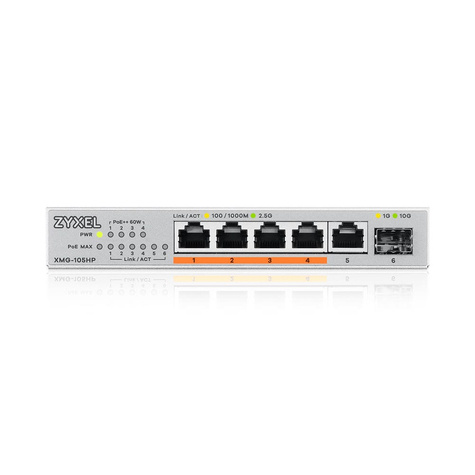 ZyXel XMG-100 Series XMG-105HP - switch - onbeheerd - 5 poorten