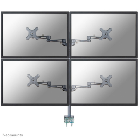 Neomounts FPMA-D935D4 - voor 4 LCD-displays - zilver