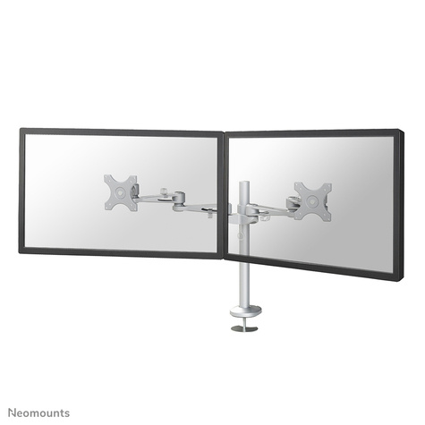 Neomounts FPMA-D935DG - voor 2 LCD-schermen - zilver