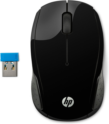 HP Muis 200 Zwart Draadloos Scrollwiel Optisch