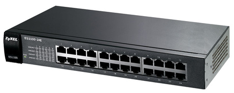 ZyXel Unmanaged 24-ports switch - zwart