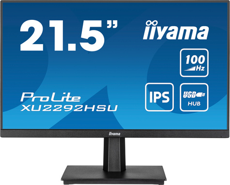 Iiyama ProLite XU2292HSU-B6 computer monitor 54,6 cm (21.5") 1920 x 1080 Pixels Full HD LED Zwart