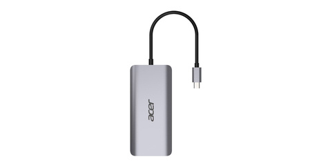 Acer 12in1 Type C dongle: 2 x USB3.2  2 x USB2.0  1x SD/TF  2 x HDMI  1 x PD  1 x DP 1 x RJ45  1 x 3.5 Audio