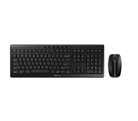 Cherry STREAM RECHARGE - Desktop set - Wireless - QWERTY - Black