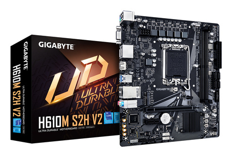 Gigabyte H610M S2H V2 DDR4 - 1.0 - motherboard - micro ATX - LGA1700 Socket - H610