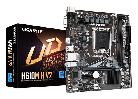 Gigabyte H610M H V2 - 1.0 - motherboard - micro ATX - LGA1700 Socket - H610