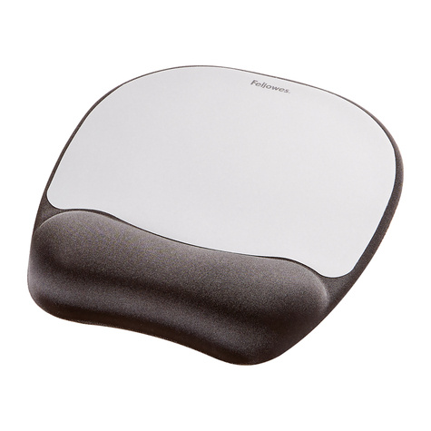 Fellowes Memoryfoam muismat/polssteun zwart-grijs