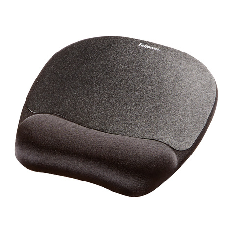 Fellowes Memoryfoam muismat/polssteun zwart 20,16x23,50cm