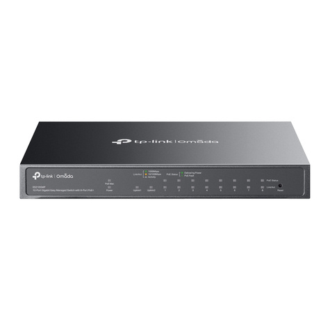 TP-Link Omada 10-Port Gigabit Easy Managed Switch  with 8-Port PoE+