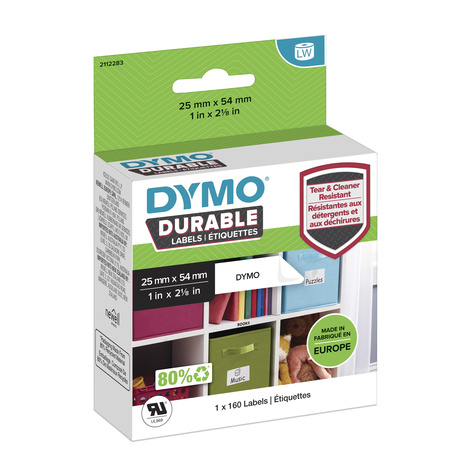 DYMO LW-Kunststoff-Etiketten, 1 Rolle