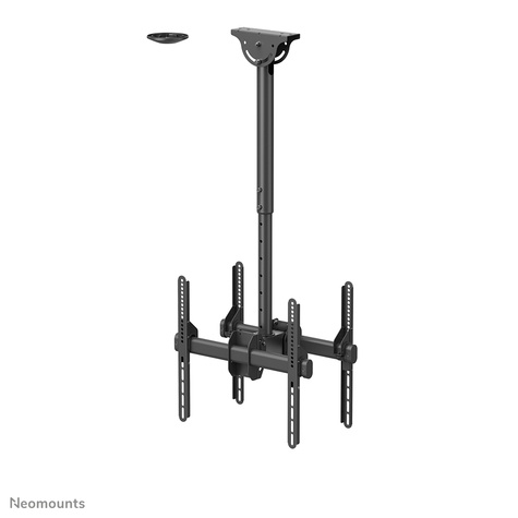 Neomounts NM-C440DBLACK Dual monitor/TV-beugel plafond 32-60" - h 56-91 cm