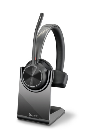 Poly Voyager 4310 UC Monaural Headset +BT700 USB-A Adapter +Charging Stand