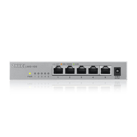 ZyXel XMG-105 5 Ports 10/2,5G MultiGig Switch unmanaged