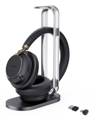 Yealink BH76 Plus with Charging Stand Teams Black USB-C/A
