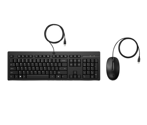 HP 225 Wired Mouse and KB G2 BE