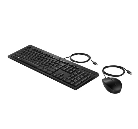 HP 225 Wired Mouse and KB G2 BE