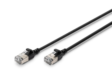 DIGITUS DIGITUS Patchkabel CAT 6A F/FTP Slim 1,50m zwart