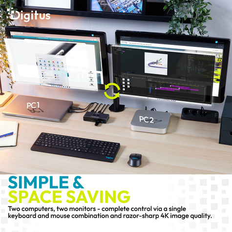 DIGITUS Docking USB-C->HDMI,Dual 3,0.2-Port,4K60Hz Coreli