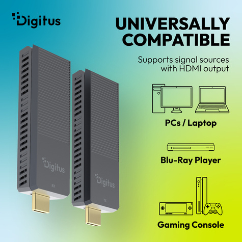 DIGITUS Draadloze HDMI Extender Set tot 150m 4K/60Hz