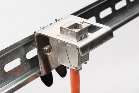 DIGITUS Top-hat railadapter voor 1x Keystone module